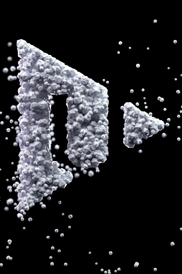 3D render plakát pro Fakultu designu a umění ZČU