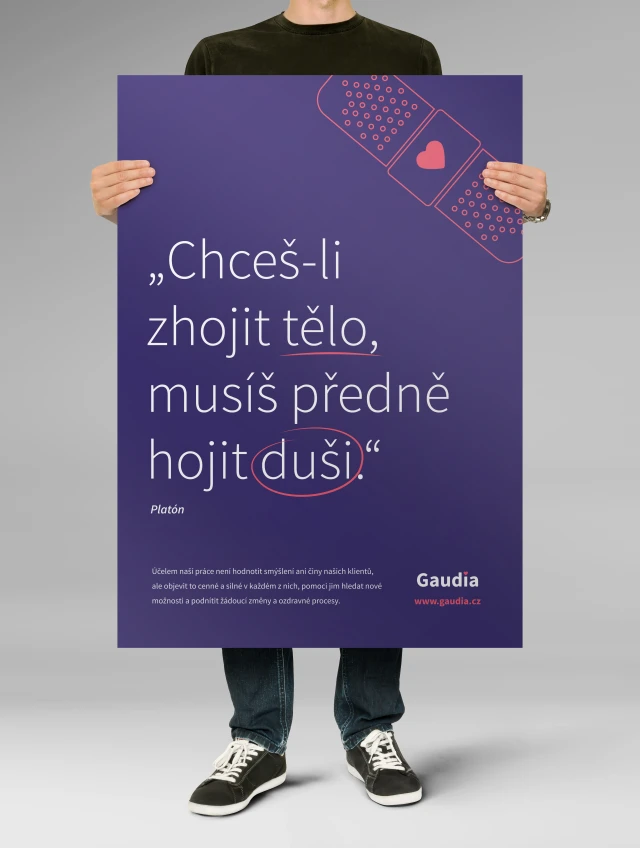 Plakát pro neziskovou společnost Gaudia