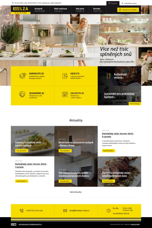 Webdesign pro kuchyně ELZA